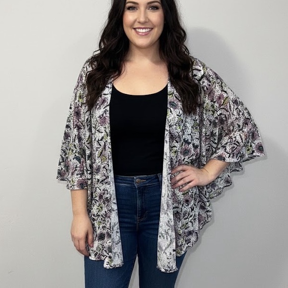 torrid Sweaters - Torrid Floral Women's Kimono - Multicolor